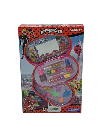 صورة مجموعة مكياج للأطفال بتصميم شخصيات "ميراكيولوس: قصص الفتاة الدعسوقة والقط الأسود